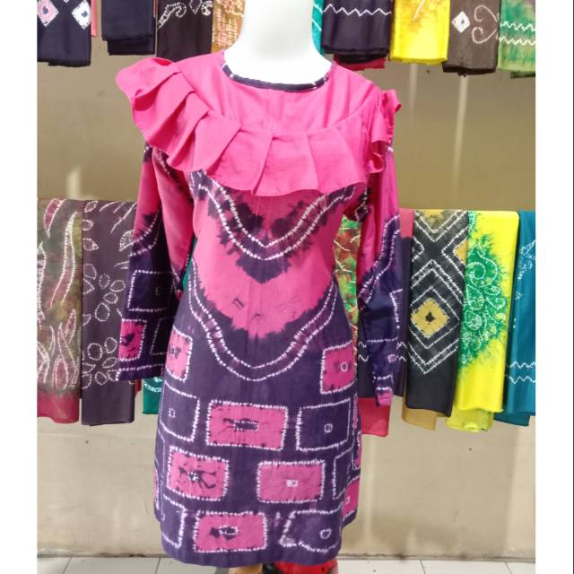 Detail Model Baju Atasan Sasirangan Nomer 39
