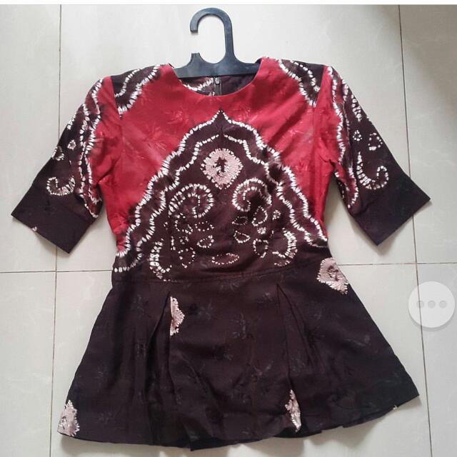 Detail Model Baju Atasan Sasirangan Nomer 7
