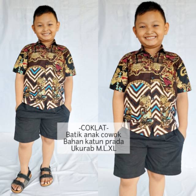 Detail Model Baju Batik Anak Laki Laki Modern Nomer 14