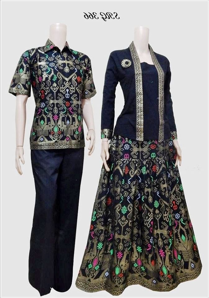 Detail Model Baju Batik Gamis 2017 Nomer 3