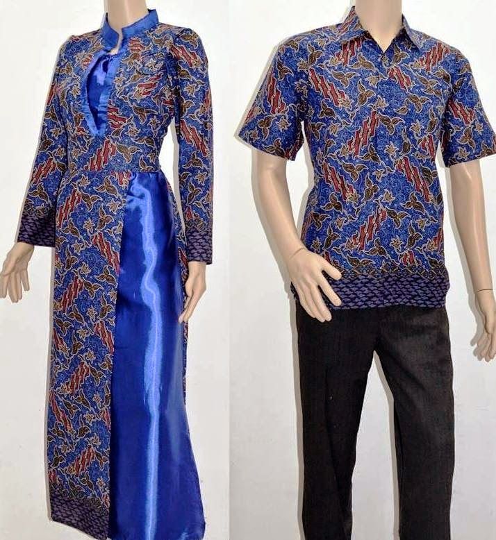 Detail Model Baju Batik Gamis 2017 Nomer 4