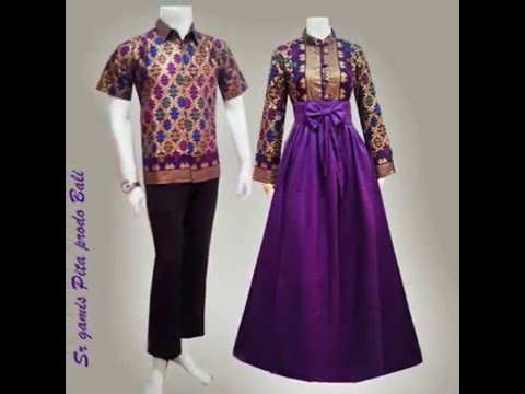 Detail Model Baju Batik Gamis 2017 Nomer 42