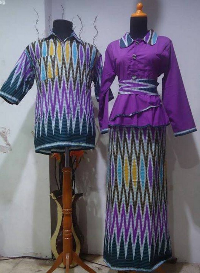 Detail Model Baju Batik Gamis 2017 Nomer 46