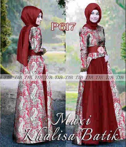 Download Model Baju Batik Gamis 2017 Nomer 6