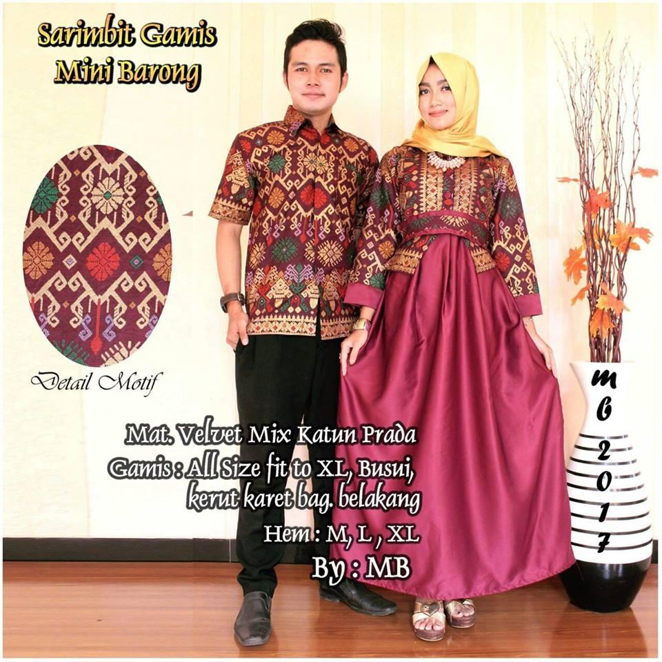 Detail Model Baju Batik Gamis 2018 Nomer 28