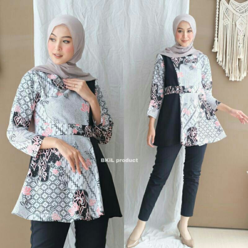 Detail Model Baju Batik Hamil Modern Nomer 15