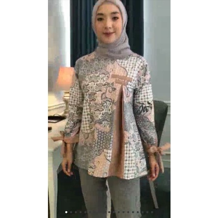 Detail Model Baju Batik Ibu Hamil Muslimah Nomer 21