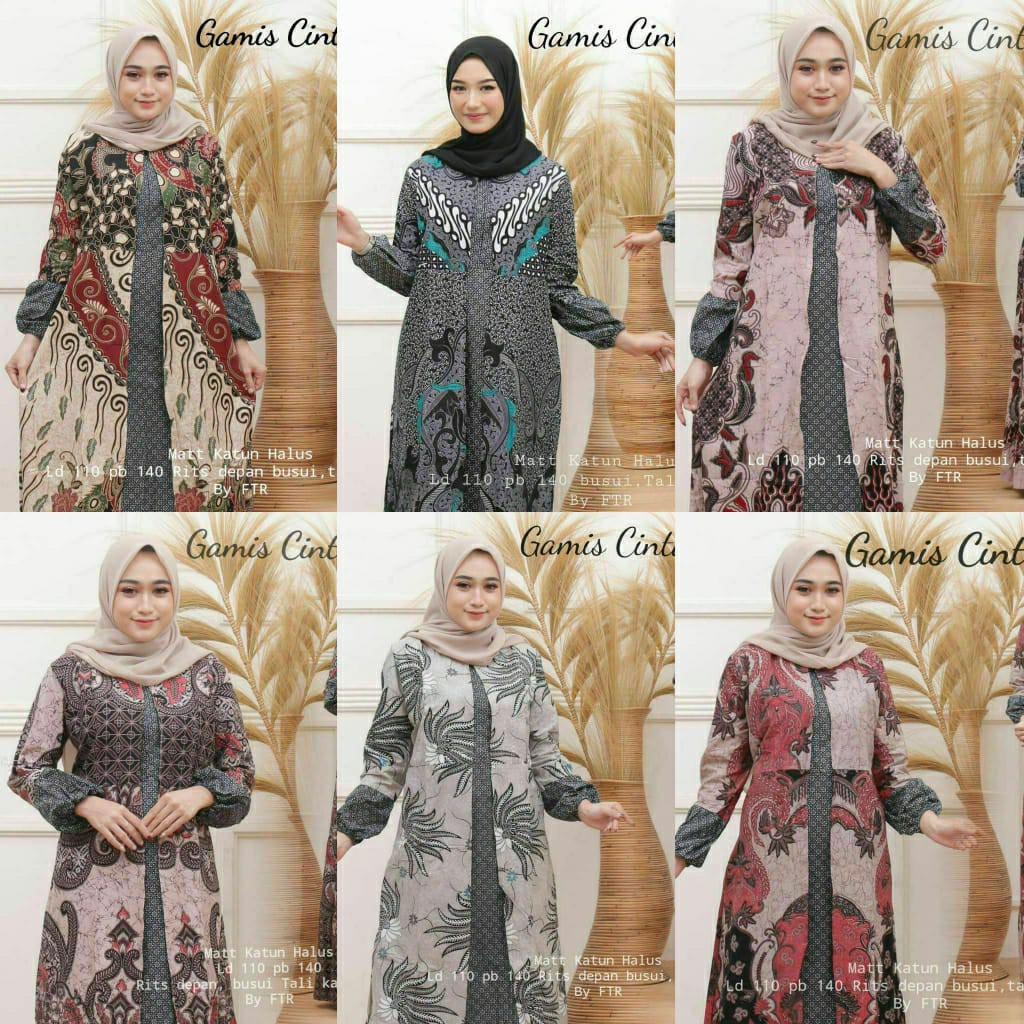 Detail Model Baju Batik Ibu Hamil Muslimah Nomer 6