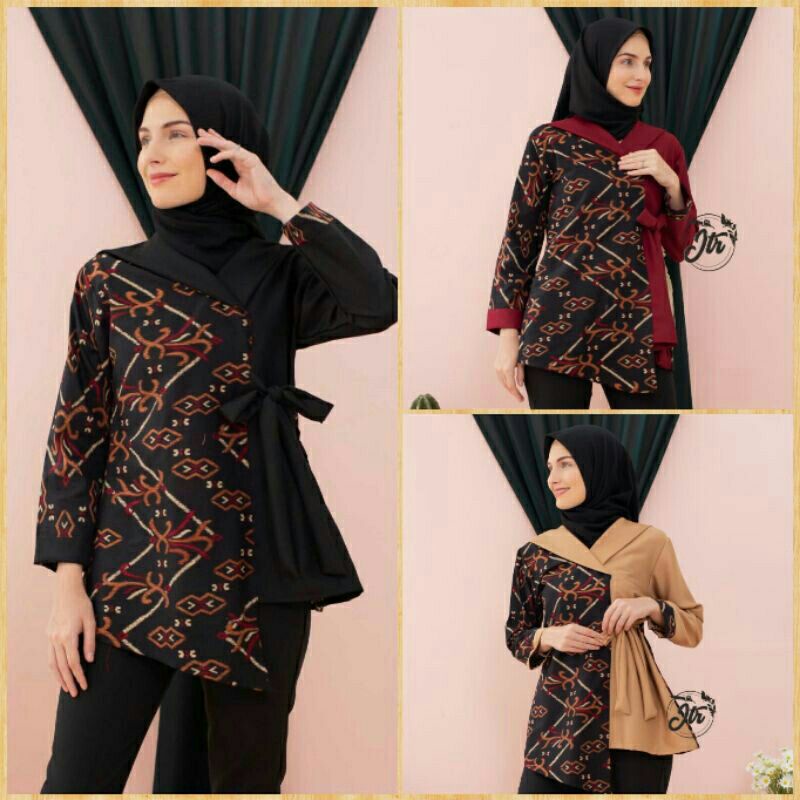 Detail Model Baju Batik Ibu Hamil Muslimah Nomer 8