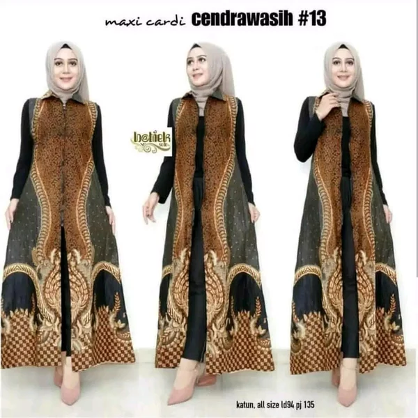 Detail Model Baju Batik Jubah Nomer 36