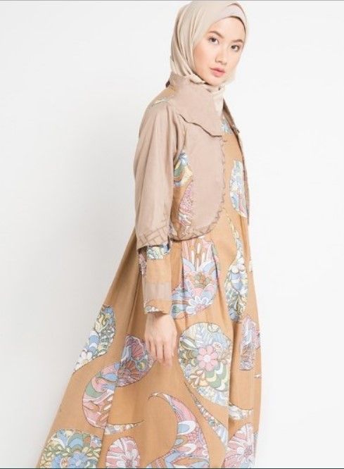 Detail Model Baju Batik Kombinasi 2019 Nomer 34