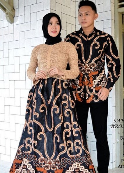 Detail Model Baju Batik Kombinasi 2019 Nomer 55