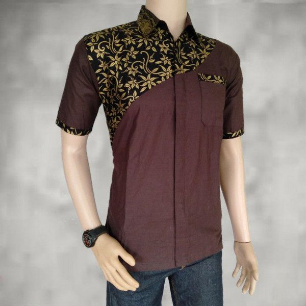 Detail Model Baju Batik Kombinasi Laki Laki Nomer 24