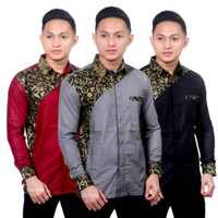 Detail Model Baju Batik Kombinasi Laki Laki Nomer 53