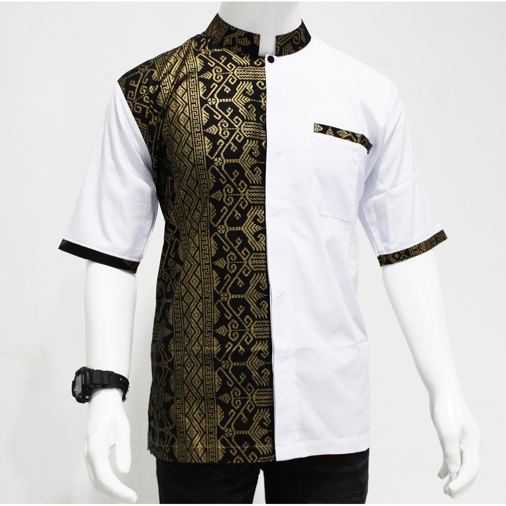 Detail Model Baju Batik Kombinasi Laki Laki Nomer 54