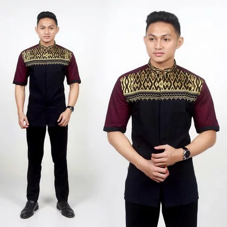 Detail Model Baju Batik Kombinasi Untuk Pria Nomer 45