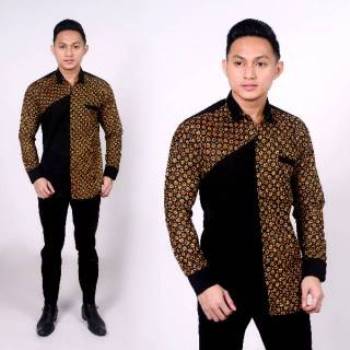 Detail Model Baju Batik Modifikasi Modern Nomer 13