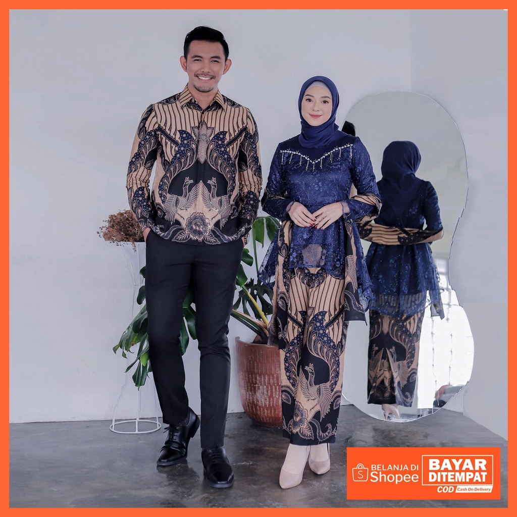 Detail Model Baju Batik Modifikasi Modern Nomer 19