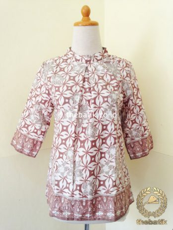 Detail Model Baju Batik Motif Garis Nomer 51