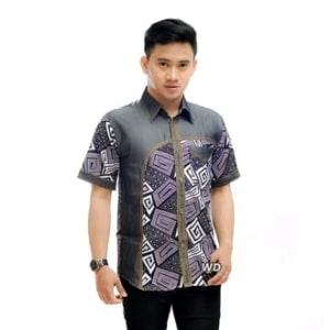 Detail Model Baju Batik Pria Kombinasi Nomer 34