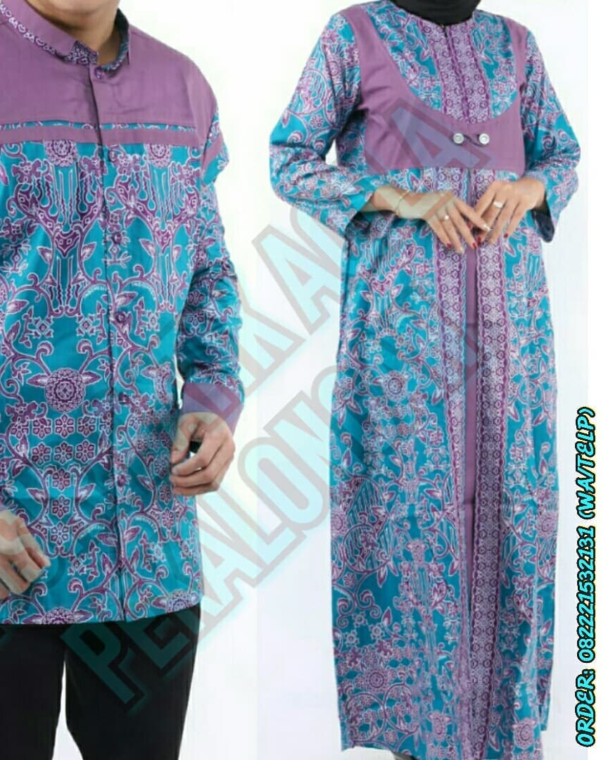 Detail Model Baju Batik Umroh Wanita Nomer 32