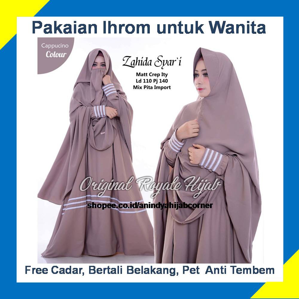 Detail Model Baju Batik Umroh Wanita Nomer 46