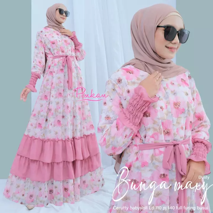 Detail Model Baju Bunga Bunga Nomer 14
