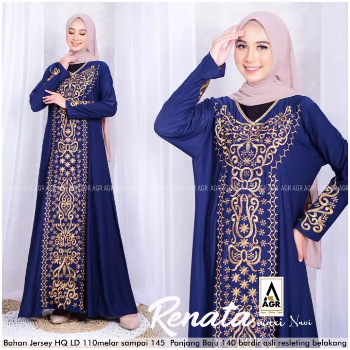 Detail Model Baju Gamis Arab Nomer 14