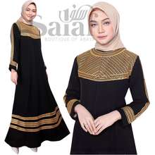 Detail Model Baju Gamis Arab Nomer 34