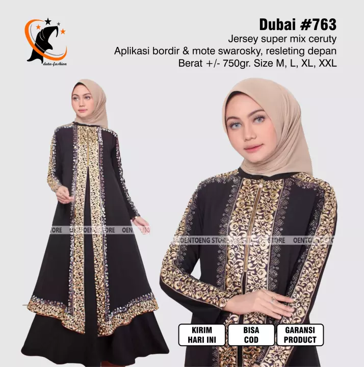 Detail Model Baju Gamis Arab Nomer 44