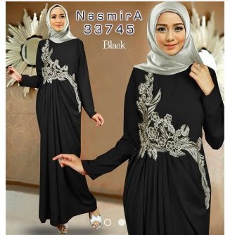 Model Baju Gamis Renda Tempel - KibrisPDR