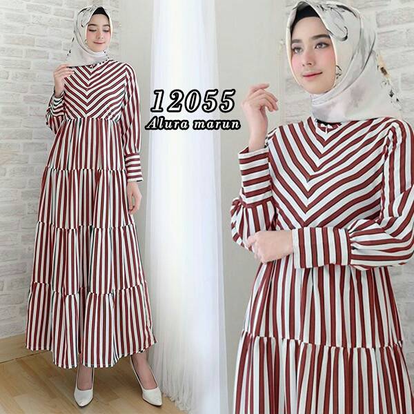 Detail Model Baju Kain Garis Garis Nomer 13