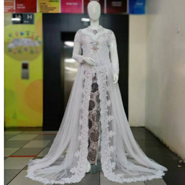 Detail Model Baju Pengantin Warna Putih Nomer 3