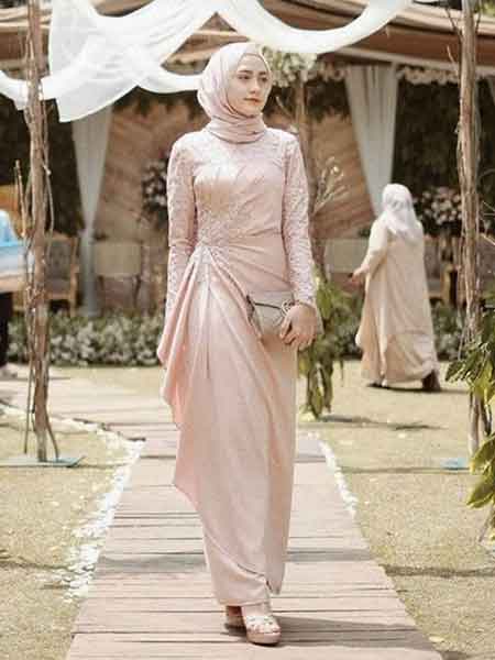 Detail Model Baju Pesta Muslimah Modern Nomer 11