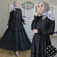 Detail Model Baju Polkadot Kombinasi Polos Nomer 34