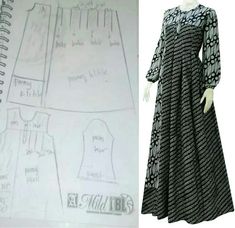 Detail Model Baju Sasirangan Wanita Kombinasi Nomer 44