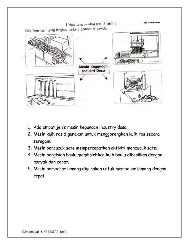 Detail Latihan Bina Ayat Berdasarkan Gambar Tahun 4 Nomer 37