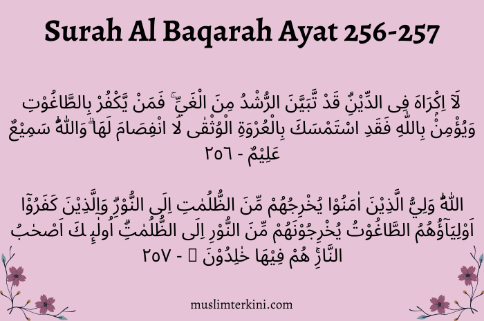 Detail Latin Surat Al Baqarah Nomer 26