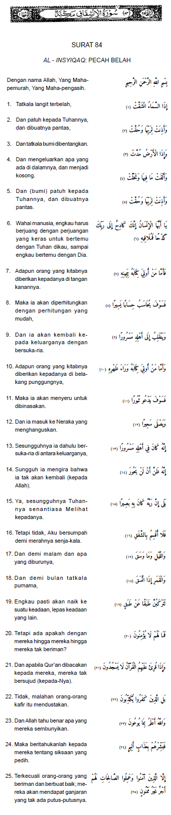 Detail Latin Surat Al Infithar Ayat 6 Nomer 34