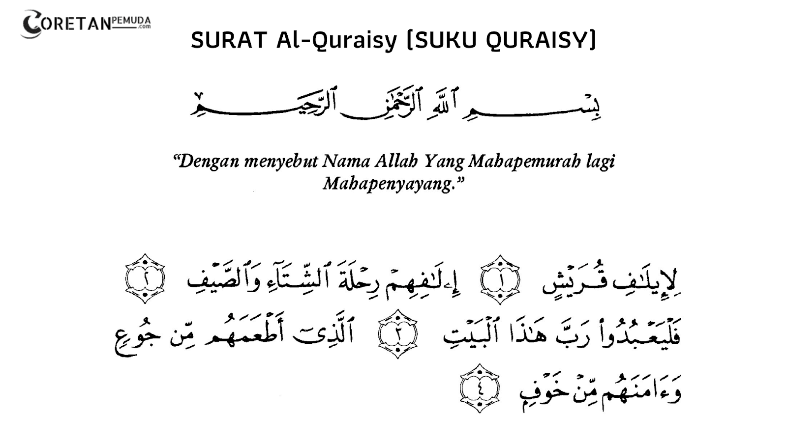 Detail Latin Surat Al Quraisy Nomer 3