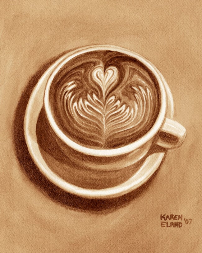 Detail Latte Art Love Nomer 45