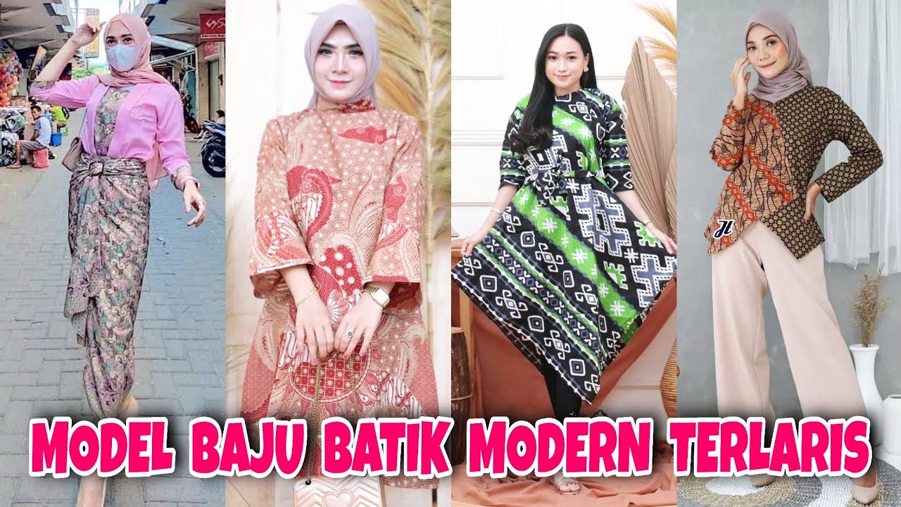 Detail Model Batik Kombinasi Modern Nomer 43