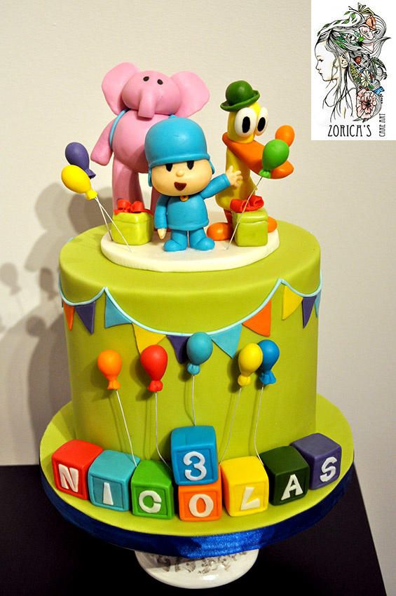 Model Cake Gambar Pocoyo - KibrisPDR