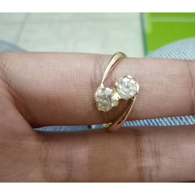 Detail Model Cincin Berlian Mata Satu Nomer 40