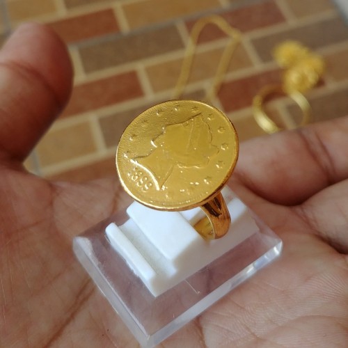 Detail Model Cincin Emas Koin Nomer 16