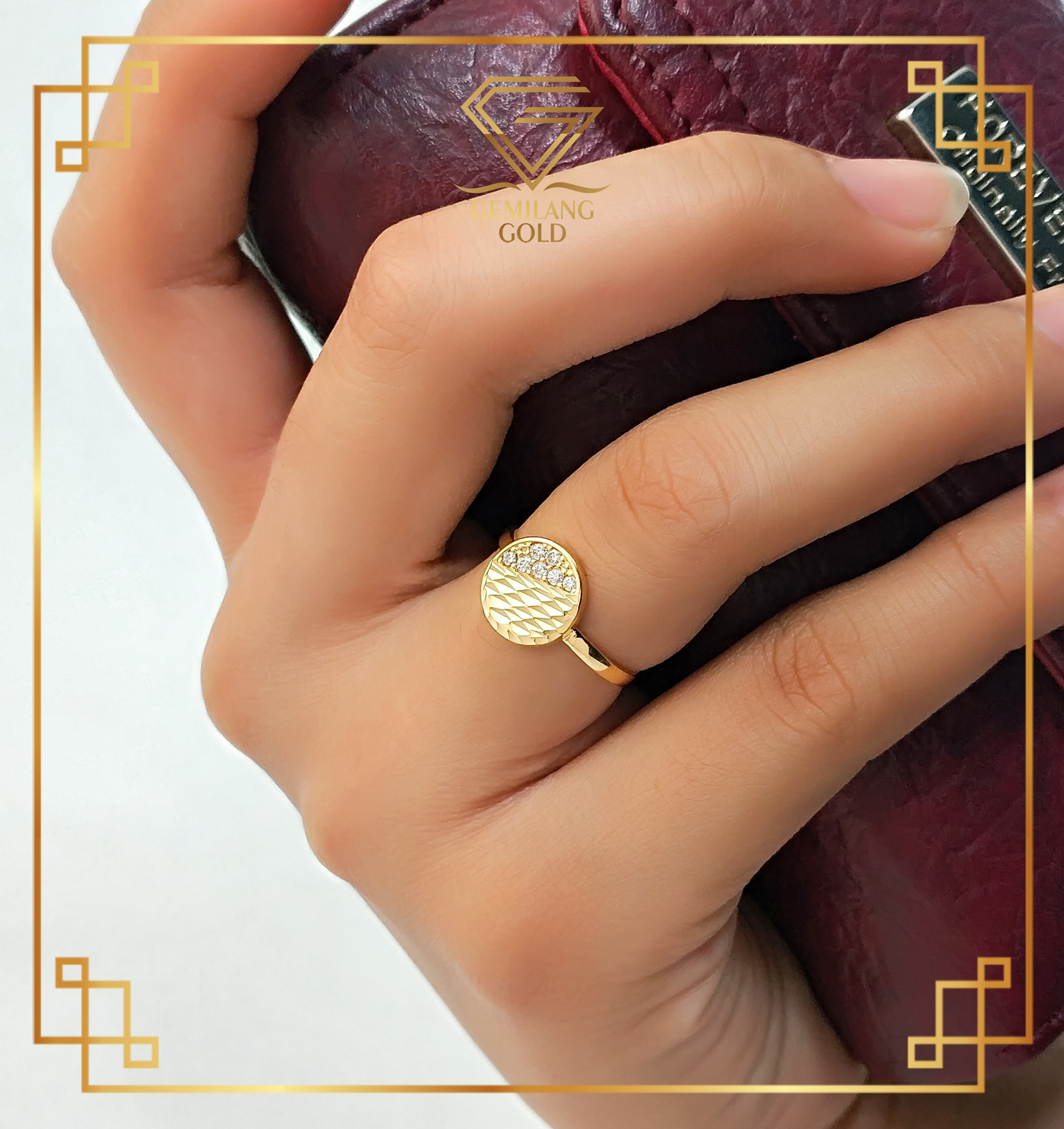 Detail Model Cincin Emas Koin Nomer 21