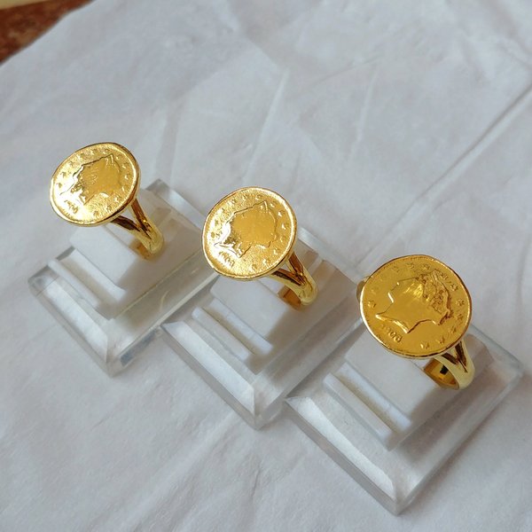 Detail Model Cincin Emas Koin Nomer 4