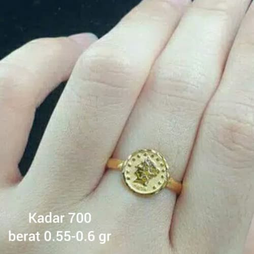 Detail Model Cincin Emas Koin Nomer 30