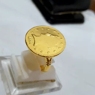 Detail Model Cincin Emas Koin Nomer 31