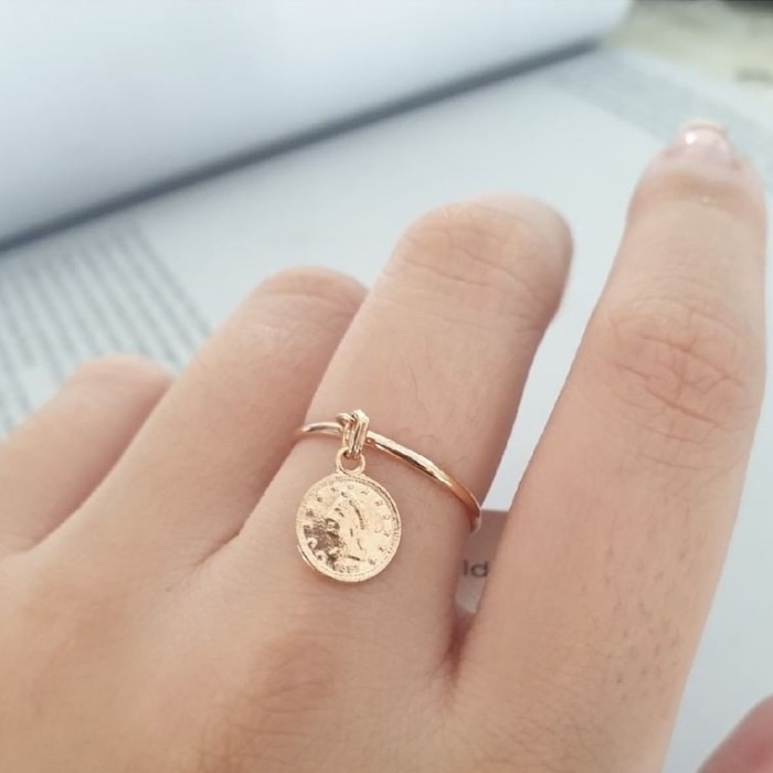 Detail Model Cincin Emas Koin Nomer 36